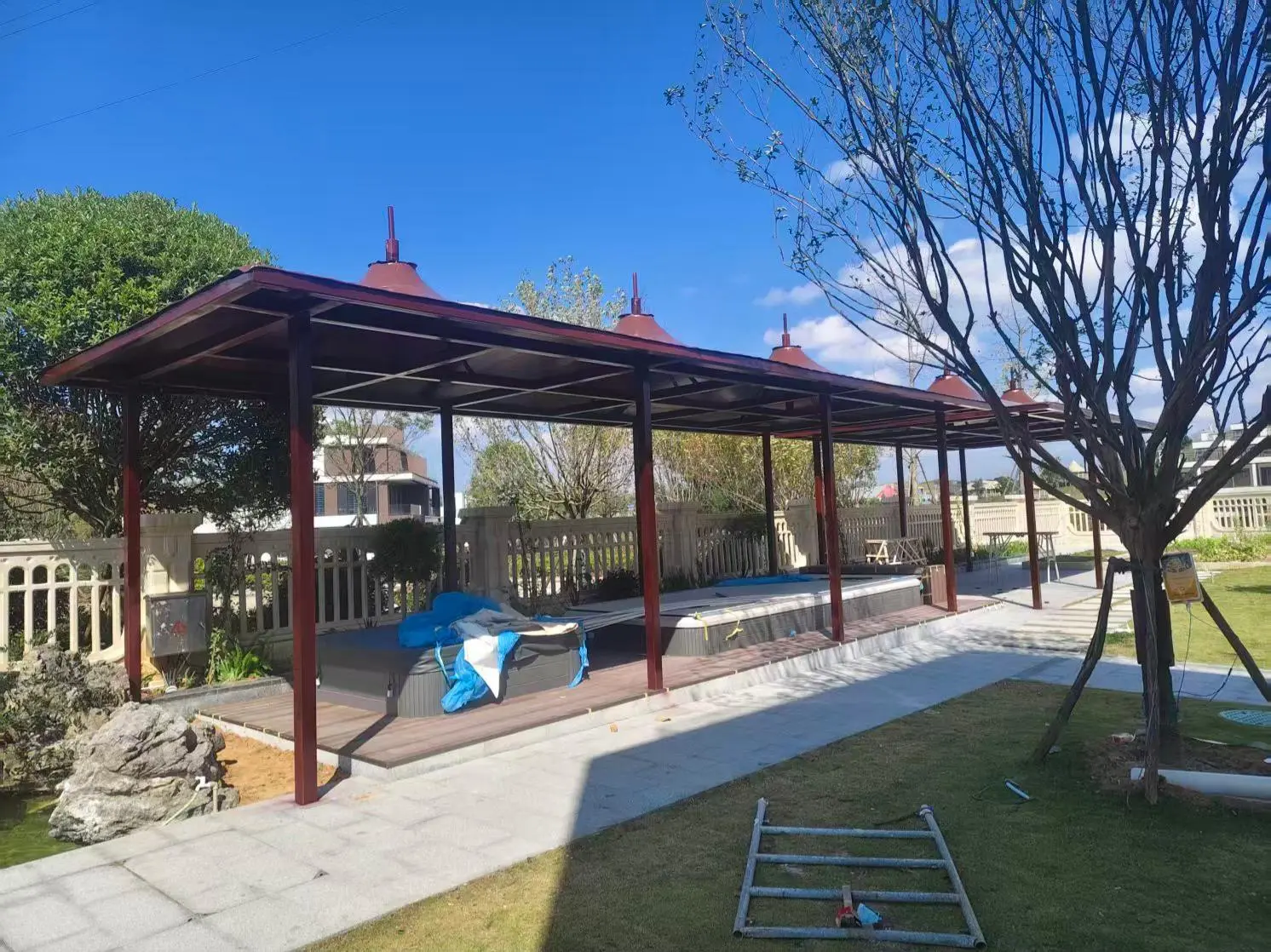 贵州水城园区小区膜结构停车棚怎么选？本地源头工厂拆解三大坑，避开返修翻倍成本